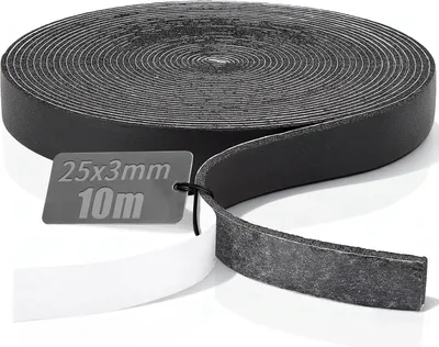 Immagine prodotto di Nastro sigillante autoadesivo, fonoassorbente, 25 mm x 10 m, per porte e finestre