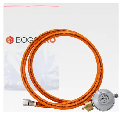 Produktbild von Set aus Propangasschlauch 150 cm und Gasdruckregler 50 mbar