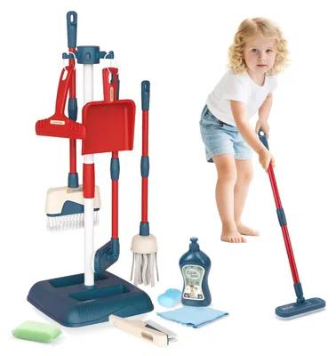 Productafbeelding van Kinderen Schoonmaakset met Broom en Accessoires voor Leerzame Speelervaring
