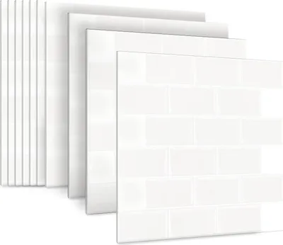 Produktbild von Sessamen-LP Fliesenaufkleber Küche Tile Stickers 3D Selbstklebende Fliesen Klebefolie Wandaufkleber für Bathroom Deckenplatten Kitchen, 20 Blätter, Type D