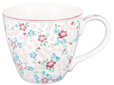 Produktbild von Greengate Allyna Becher mit Henkel white 0,35l
