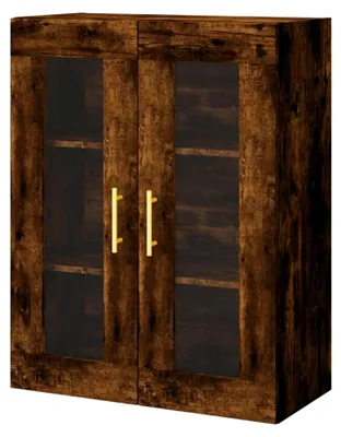 Produktbild von Hängeschrank für Badezimmer, Hängeschrank aus Raucheiche, 69,5 x 34 x 90 cm