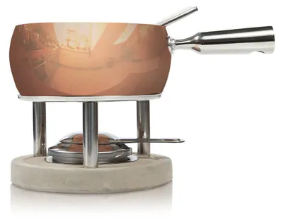 Produktbild von Boska Fondueset Kupfer - Käsefondue - Fondue mit 1,7 L inhalt - Geeignet für Käsefondue - Brennpaste Fondue - Fonduetopf aus Kupfer