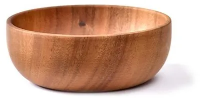 Image de Bol en bois massif - 20 x 7,5 cm - Bois massif naturel