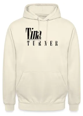 Produktbild von Spreadshirt Tina Turner Schriftzug Minimalistisch Uni Hoodie, M, Vanille-Milchshake