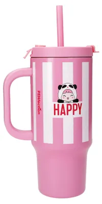 Immagine prodotto di Trends by Depesche 0414140, Uso quotidiano, 470 ml, Tappo superiore girevole, Silicone, Polipropilene (PP), Acciaio inossidabile, Rosa, Bianco, Bambino