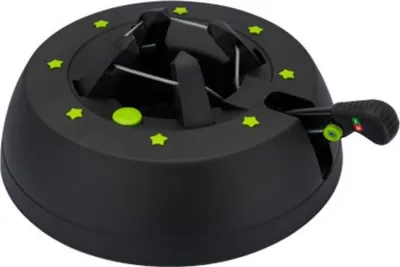 Produktbild von Star-Max Christbaumständer Modell Pro Nature 1 by F-H-S, Baumhöhe bis 2,0m, aus 100% recyceltem Kunststoff, mit Fußhebel-/und Einseiltechnik, anthrazit