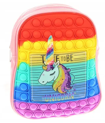 Produktbild von Pop It Einhorn Sensorik Rucksack - Fidget Spielzeug