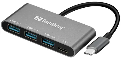 Produktbild von Sandberg USB-C to 3xUSB 3.0 Hub + PD