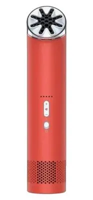 Immagine prodotto di Ventilatore portatile mini, alimentato tramite USB, design leggero, colore rosso
