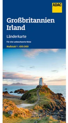 Produktbild von ADAC Länderkarte Großbritannien, Irland 1:650.000