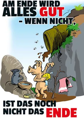 Produktbild von vianmo Holzschild 18x12 cm Ende gut sonst nicht das Dekoration