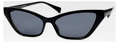 Produktbild von Damen Sonnenbrille im schmalen Cateye Stil, Katzenaugen Design, Kunststoffrahmen und Polycarbonatgläser, Retro Look