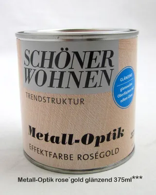 Produktbild von Metall-Optik-Effektfarbe roségold glänzend 375 ml
