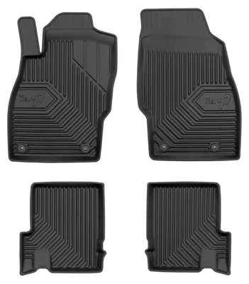 Image de Tapis de sol en caoutchouc pour Opel Adam 2012-2019 (hayon) – 4 pièces, noirs, sur mesure