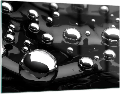 Produktbild von Bilder auf glas - Chrom Metall Reflexion - 120x80cm - Glasbilder - Wandbilder - Kunstdruck - zum Aufhängen bereit - Wanddekoration aus Glas - Glas Bilder - Wandbild auf Glas - GAA120x80-2525