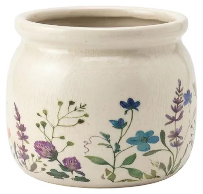 Produktbild von Clayre & Eef Blumentopf Beige Keramik Blumen