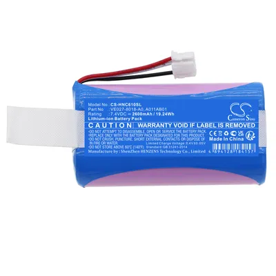 Image de TECHTEK Batterie compatible avec [Intermec] 1011CM01, CV61, CV61A remplace A011AB01, pour VE027-8018-A0
