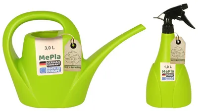 Produktbild von MePla - Set - Gießkanne 3,0l Indoor + Sprüher 1,0l - lemongrün