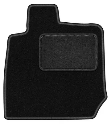Image de Tapis conducteur en moquette pour Isuzu D-MAX III 2019- (pick-up) – 1 pièce, noir, sur mesure – Wielganizator LUX