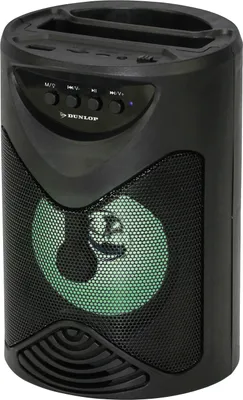 Obrázok produktu pre Dunlop TWS Bluetooth Speaker - bezdrôtový reproduktor - s LED svetlom - držiak na mobilný telefón - FM rádio - 15 W