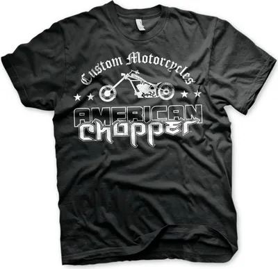 Produktbild von American Chopper Washed Logo T-Shirt - Medium - Black
