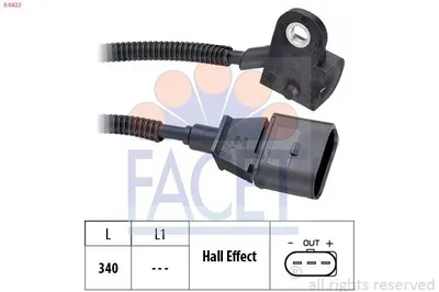 Produktbild von FACET Nockenwelleposition Sensor für VW Golf IV Schrägheck (1J1) Nockenwellen 9.0423