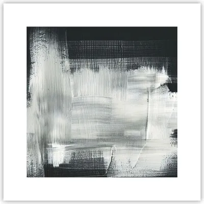 Produktbild von Poster - Poster ohne Rahmen - Abstraktion Schwarz Weiß - 30x30 cm - Wand Bild - Wanddeko - Wandbilder - Kunstposter - Wandposter - Bilder - Kunstdruck - Wanddekoration - Wandbild - P2XAC30x30-4173