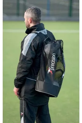 Produktbild von Precision Balltasche Sporttasche schwarz für 3 Bälle - Nylon