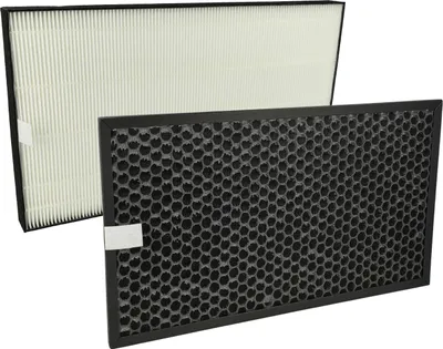 Produktbild von vhbw 2-teiliges Filter-Set Ersatz für Sharp 4974019805641, FZD40DFE für Luftreiniger - HEPA-Filter, Aktivkohlefilter
