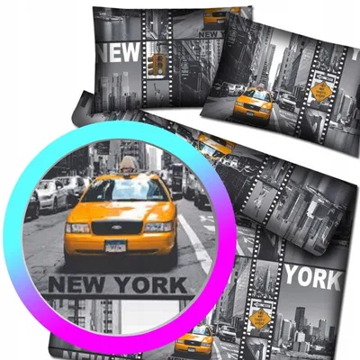 Produktbild von Designpremium New York Bettwäsche Baumwolle Grau 160x200 cm