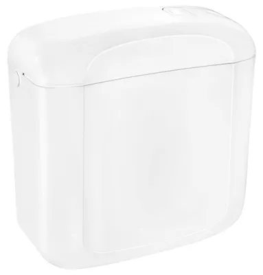 Aufsatzspülkasten HALIOS, Doppelspülung, 3-4,5 L, weiß/chrom