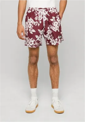 Obrázek produktu pro Pánské kraťasy Urban Classics Pattern Swim Shorts redflowers - L