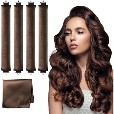 Obrázek produktu pro Sada na noční kulmy, balení po 4 ks + 1 čepička, hnědá