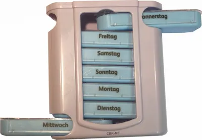 Produktbild von Pillendose Pillenbox 7 Tage 4 Tageszeiten Medikamentendosierer Tablettenbox