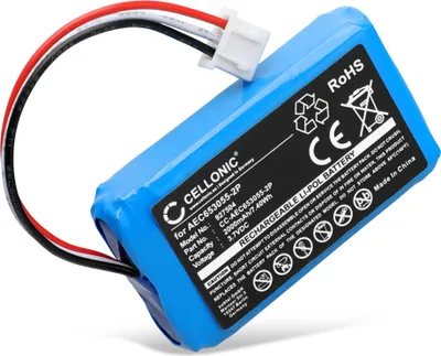 Immagine prodotto di CELLONIC 1x Batteria per Altoparlante Compatibile con JBL Flip 2 (2013), AEC653055-2P – (2000mAh, 3.7V)