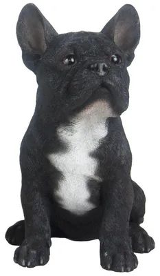 Produktbild von Gartenstatue Franzosische Bulldogge Hund - H29 cm - Gartendekoration