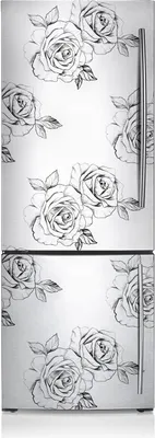 Produktbild von Kühlschrankmagne Kühlschrank Aufkleber Magnetfolie Dekoration 60x205 cm - Rosen.