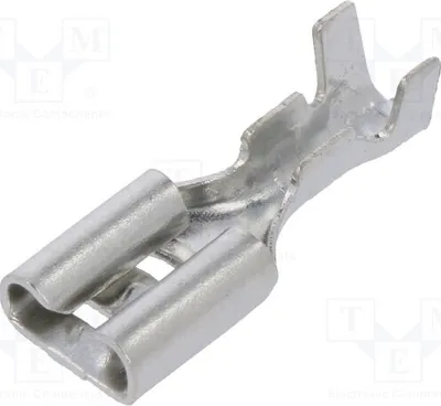 Obrázok produktu pre 20 ks konektorov: ploché, 4,8 mm, 0,5 mm, 0,5 ÷ 1 mm², samica, pre káble ST-003/2, izolované (nie)