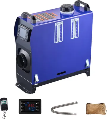 Obrázok produktu pre SucceBuy naftový ohrievač vzduchu 8 kW DC 12 V/24 V prenosné riešenie vykurovania s diaľkovým ovládaním a LCD displejom, tichá prevádzka, 5 litrová palivová nádrž pre nákladné vozidlá, obytné automobily, SUV a karavany