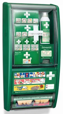 Zdjęcie produktu dla Cederroth 51011026 Apteczka pierwszej pomocy - 29 x 12 x 56 cm, wypełniona, zielona