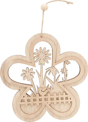 Produktbild von VBS Blumen-Anhänger / Fensterdeko "Vogel am Gartenzaun"
