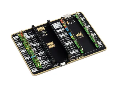 Produktbild von WaveShare GPIO Expander For Raspberry Pi Pico, 1x Raspberry Pi Standard 40PIN, 1x Pico 2x20PIN