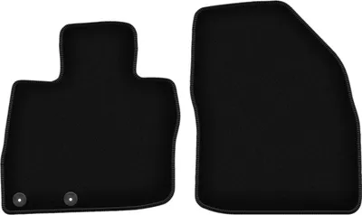 Image de Wielganizator Tapis avant de sol velours sur-mesure pour Honda Civic VIII (2006-2012, berline à hayon) noir, jeu 2 pièces, fixations