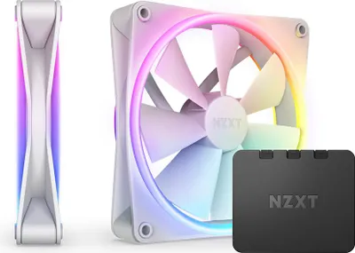 Obrázek produktu pro NZXT F Series F140 RGB DUO Twin Pack - Gehuselfter - 140 mm - wei (RF-D14DF-W1)