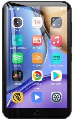 Image de Lecteur MP4 80 Go, noir - Android 9.0, avec Bluetooth et Wi-Fi - Écran de 4 pouces