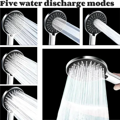 Produktbild von Hochdruck-Handdusche - Wassersparend - 5 Strahlmodi