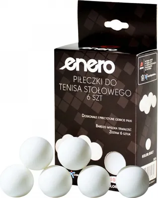 Obrázek produktu pro Míčky na stolní tenis enero 6 kusů bílé