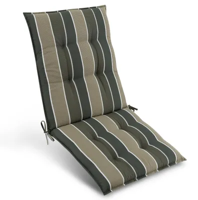 Produktbild von Beautissu Premium Niedriglehner AuflageSun-NL, 100x50cm, Grün Gestreift