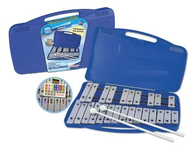 Imagen del producto de BONTEMPI - Xilófono metálico con estuche de plástico